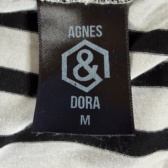 Agnes & Dora Black and White Striped Cardigan - Picture 5 of 6